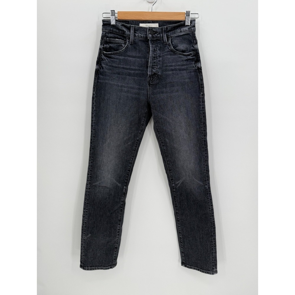 MOTHER Superior Womens Black Hiker Hover High Rise Jeans Size 25 Designer USA